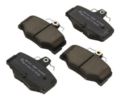 Nissan primera p10 p11 almera n16 тормозные колодки задние задняя фото №1