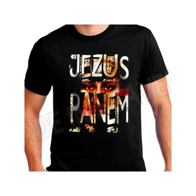 Koszulka chrześcijańska XL JEZUS JEST MOIM PANEM
