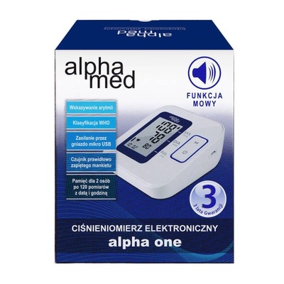 Ciśnieniomierz elektroniczny Alphamed Alpha One