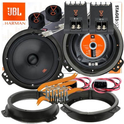 JBL STAGE 3 607C ALTAVOCES AUDI A4 B6 B7 PARTE DELANTERA PARTE TRASERA  