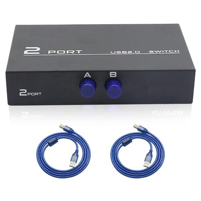 2-Portowy Adapter Przełącznik USB do Drukarki