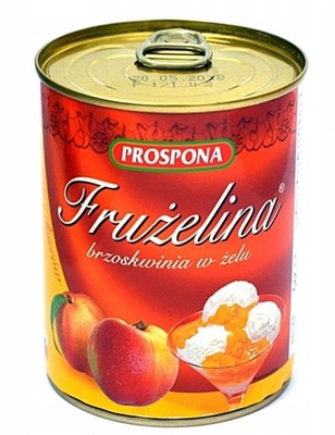 Frużelina brzoskwinia w żelu Prospona 3,2 kg