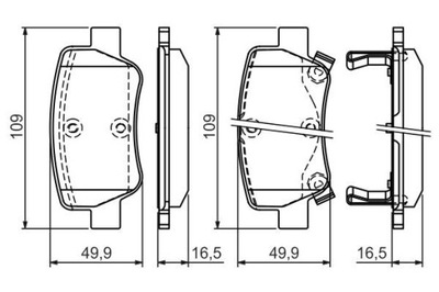 BOSCH 0 986 494 403 КОЛОДКИ ТОРМОЗНЫЕ