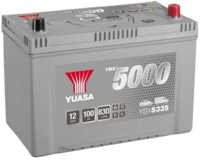 Акумулятор yuasa 12v 100ah 830a p+ ybx5335 фото №1