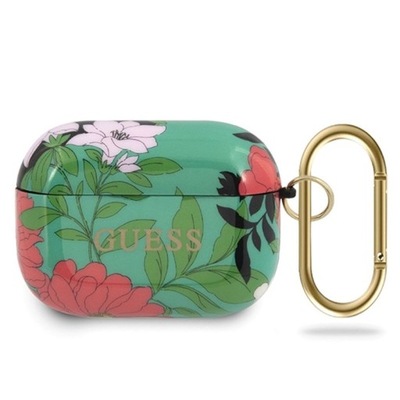 Guess Guess Flower Collection N1 - Etui Airpods Pro (Green)