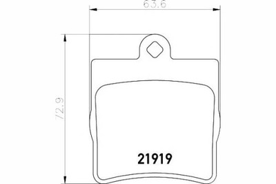 TRINKELĖS STABDŽIŲ MERCEDES GAL. W202 210 C20 TEXTAR 