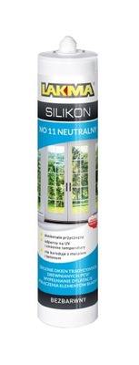 Silikon Lakma neutralny NO11 bezbarwny 280 ml