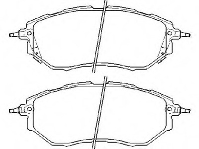 ZAPATAS DE FRENADO PARTE DELANTERA SUBARU TRIBECA 05-, LEGACY 03-  