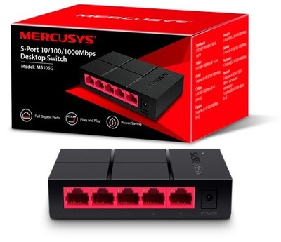 Switch Mercusys MS105G 5x GIGABIT ETHERNET