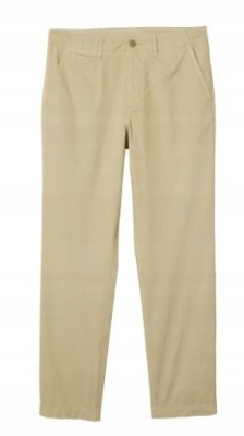 SPODNIE MĘSKIE CHINOS H&M BAWEŁNA BEŻOWY 32