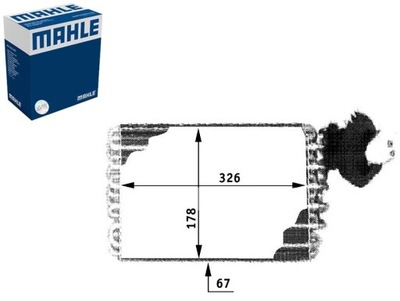 ИСПАРИТЕЛЬ КОНДИЦИОНЕРА MERCEDES SL R129 120.AMG-M120.983 MAHLE