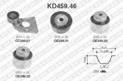 SNR KD459.46 SNR ГРМ КОМПЛЕКТ. Z РЕМНЕМ