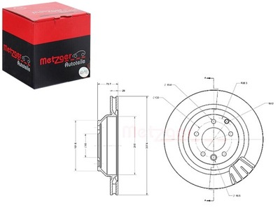 DISCOS DE FRENADO 2 PIEZAS METZGER  