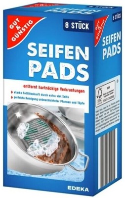 G&G 8szt Seifenpads niemiecki druciak kuchenny falowany