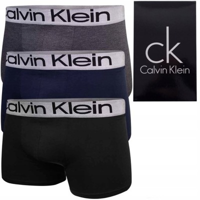 Męskie bokserki GIFTBOX PREZENT bawełniane majtki CALVIN KLEIN 3P XL