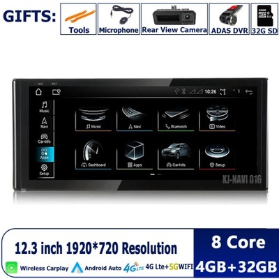 NAVEGACIÓN DE AUTOMÓVIL GPS CARPLAY PARA AUDI A3 8V 2013-2020 12.3 INTEGRO RADIO DE AUTOMÓVIL  