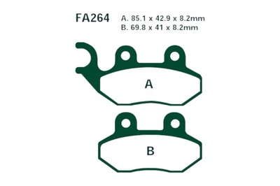 КОЛОДКИ ПЕРЕД EBC PEUGEOT TWEET 50 125 150