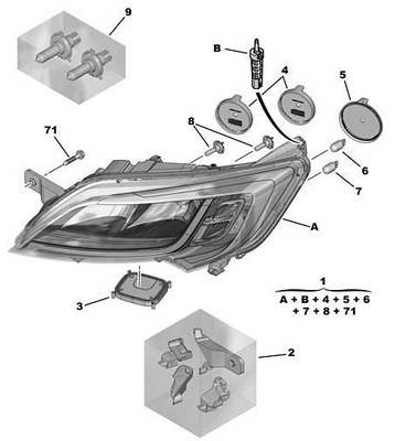 Fiat OE 1376363080 śruba reflektora OE 1376363080