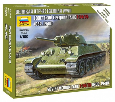 1:100 Soviet Tank T-34/76 model 1940