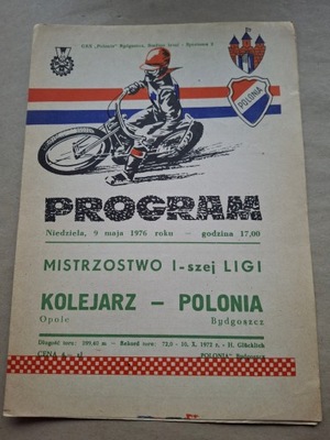 1976 POLONIA BYDGOSZCZ-KOLEJARZ OPOLE