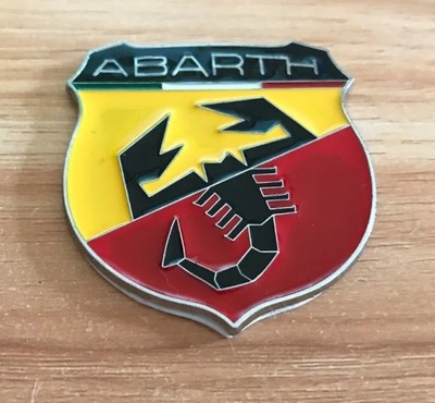 EMBLEMAT ZNACZEK LOGO NA BŁOTNIK Abarth METAL