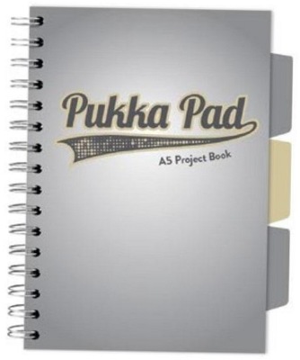 Project Book Grey A5/200K kratka szary