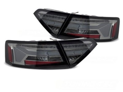 Фонари задние светодиодный audi a5 11-16r купе led полоса smoke dynamic фото №1
