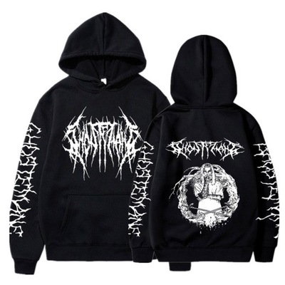 bluza Raper Ghostemane z kapturem Gothic wydruk