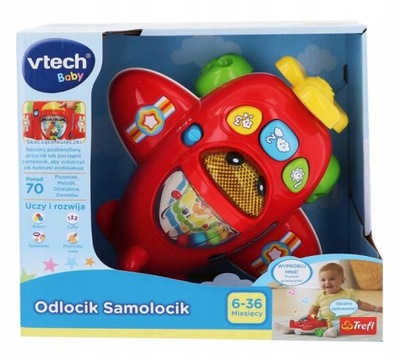 Interaktywny Odlocik Samolocik Vtech 61430 6m+