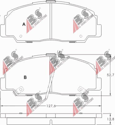 ZAPATAS DE FRENADO PARTE DELANTERA DAIHATSU FEROZA ROCKY 1988-  