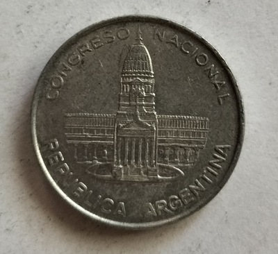 moneta Argentyna 1 peso 1984