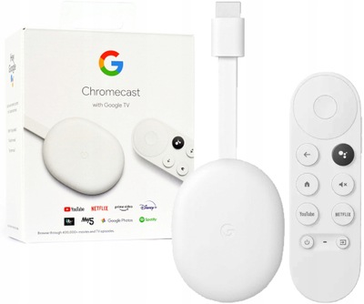 Google Chromecast 4.0 Google TV HD SMART Biały