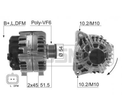Era генератор messmer peugeot, citroen, fiat,lancia фото №1