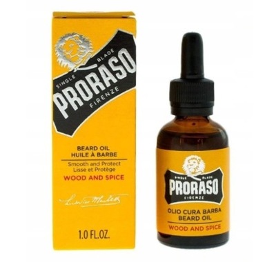 PRORASO Olejek Do Brody żółty włoski WOOD & SPICE 30ml