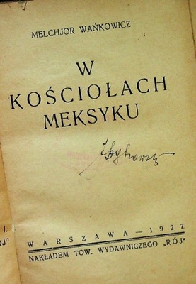 W kościołach meksyku 1927 r.