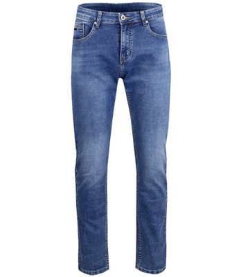 Klasyczne spodnie męskie jeansy prosta nogawka 36
