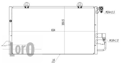 ABAKUS 003-016-0003 КОНДЕНСАТОР, КОНДИЦІОНЕР 003-016-0003/ABA