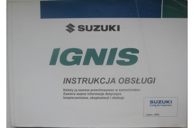 SUZUKI IGNIS 2003-2011 POLSKA MANUAL MANTENIMIENTO  