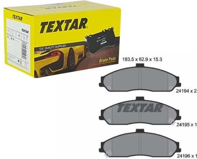 TEXTAR ZAPATAS DE FRENADO PARTE DELANTERA 2419401  