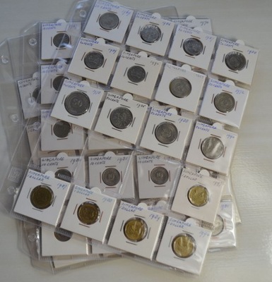 Singapur - miks - zestaw 50 monet - każda moneta inna