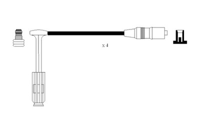 NGK KOMPLEKTAS LAIDŲ UŽDEGIMO MERCEDES C T-MODEL S202 C W202 E 