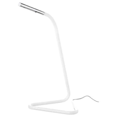 IKEA HARTE Lampa biurkowa LED biały/srebrny