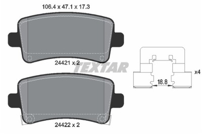 КОЛОДКИ HAM. OPEL T. INSIGNIA 08- 1.6- 2.0- CDTI