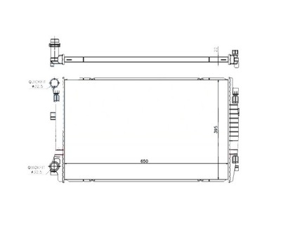 Радіатор vw t-roc, 22 - 5q0121251em фото №1