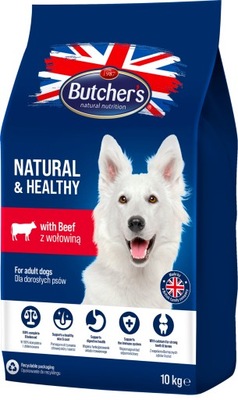 BUTCHER'S z wołowiną 10kg - sucha karma dla psa