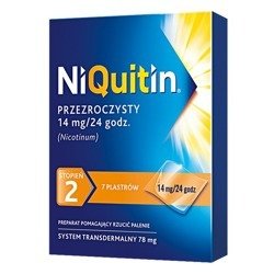 NIQUITIN PLASTRY 14MG/24H 7 PLASTRÓW