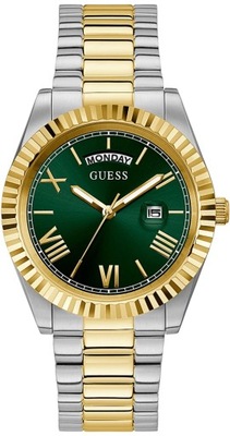 ZŁOTY ZEGAREK MĘSKI GUESS Connoisseur GW0265G8 + GRAWER 24h