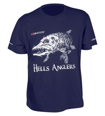 T-shirt HELLS ANGLERS Szczupak Granatowy S Dragon