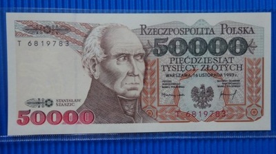 50000 zł 1993,T nr 6819783,stan UNC