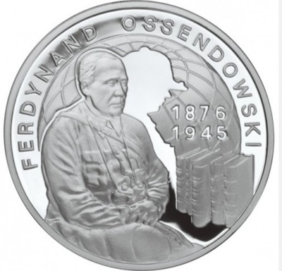 Moneta 10 zł Ossendowski 2011 MENNICZA